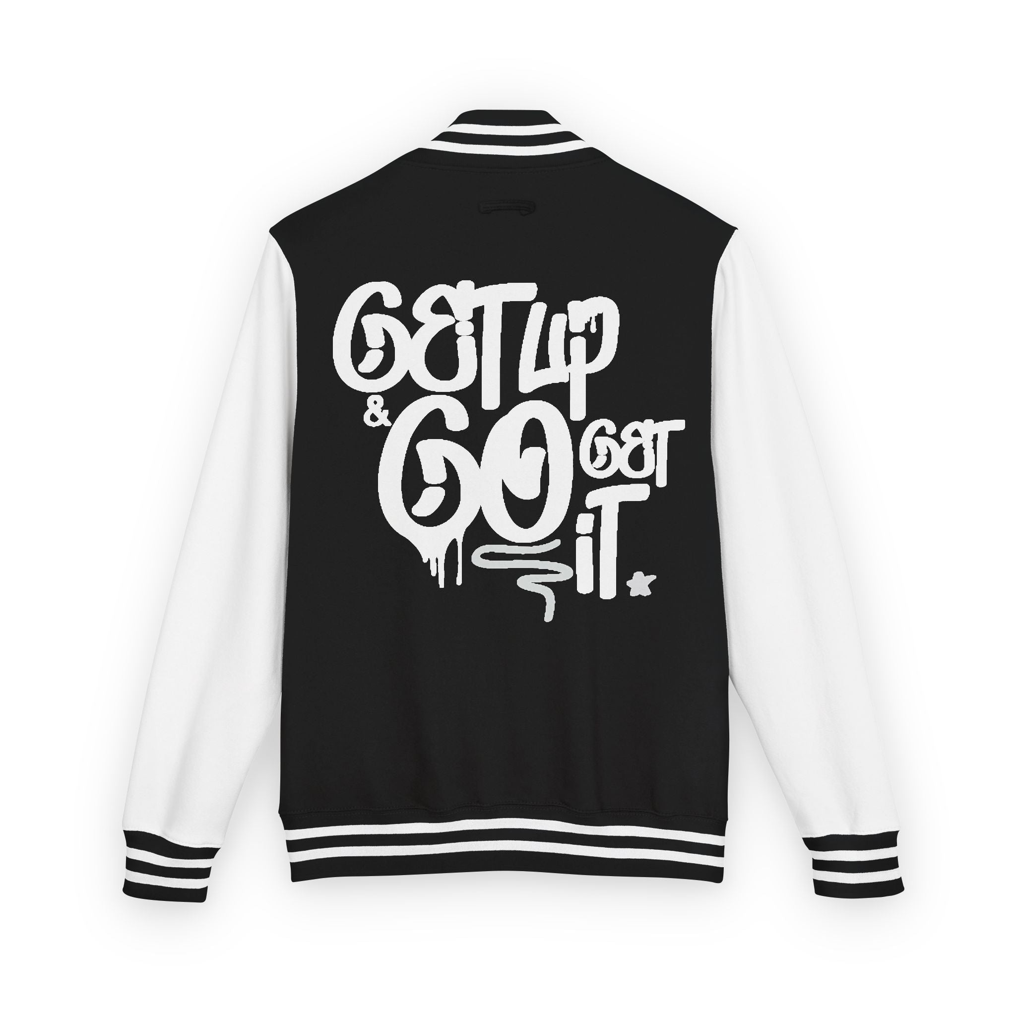 Varsity Jacket Letterman Jacket Ambitions CHA$ER Get Up & Go Get It Unisex Heavyweight