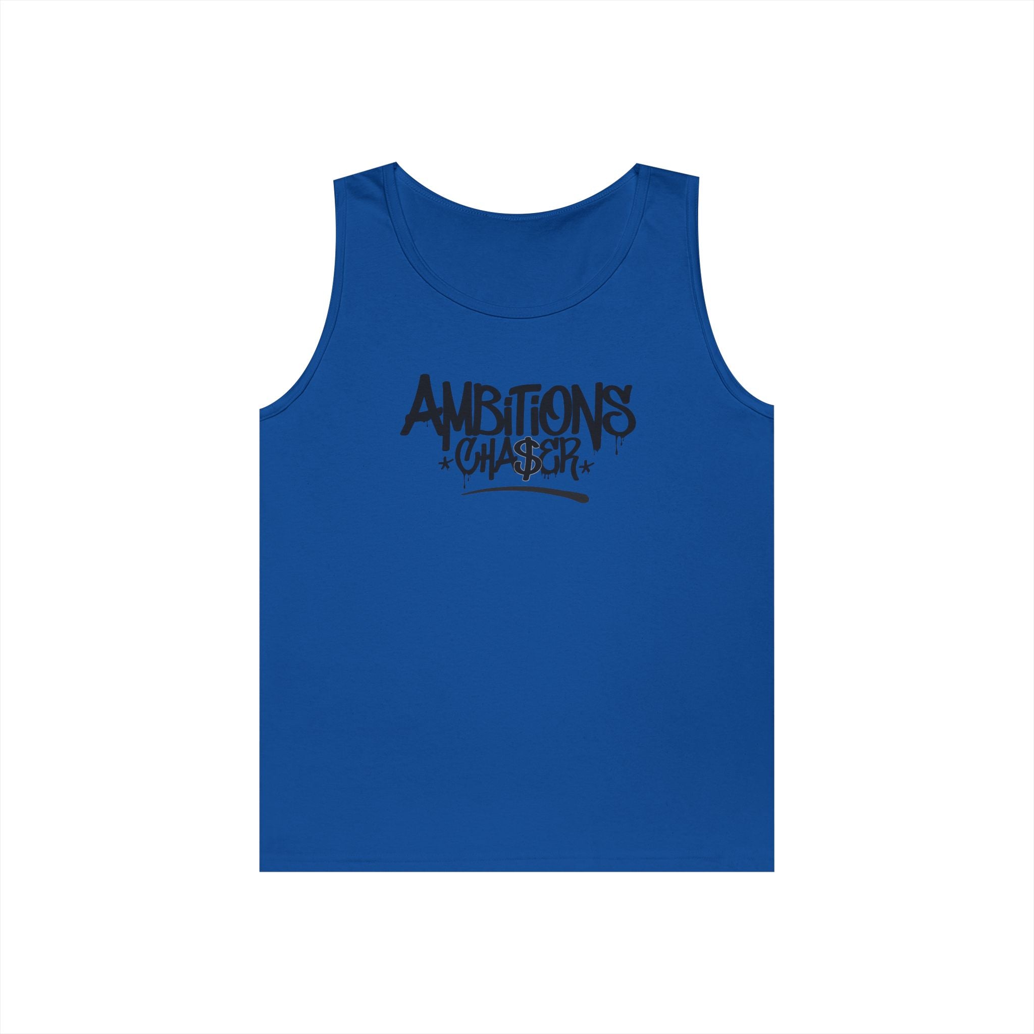Ambitious Chaser Unisex Heavy Cotton Tank Top - Perfect for Summer, Gym Wear, Motivational Gift, Casual Wear, Celebrations