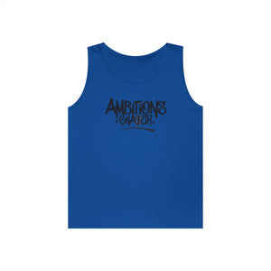 Ambitious Chaser Unisex Heavy Cotton Tank Top - Perfect for Summer, Gym Wear, Motivational Gift, Casual Wear, Celebrations