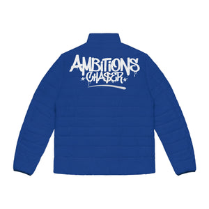 Men's Puffer Jacket - Icy Cold Ambitions CHA$ER Get Up & Go Get It