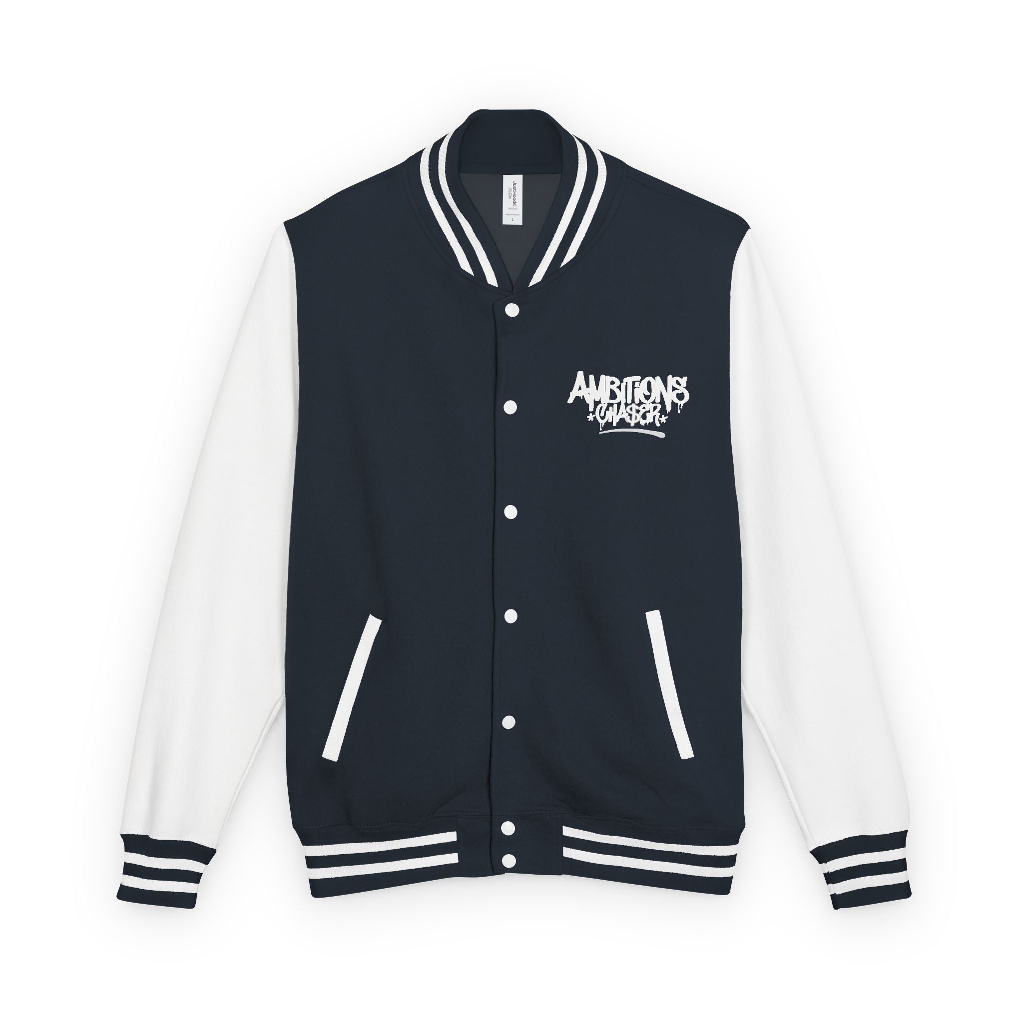 Varsity Jacket Letterman Jacket Ambitions CHA$ER Get Up & Go Get It Unisex Heavyweight
