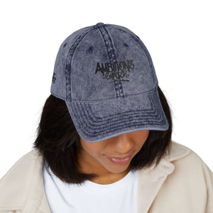 Embroidered Cap - Vintage Washed Ambitions CHA$ER Get Up & Go Get It