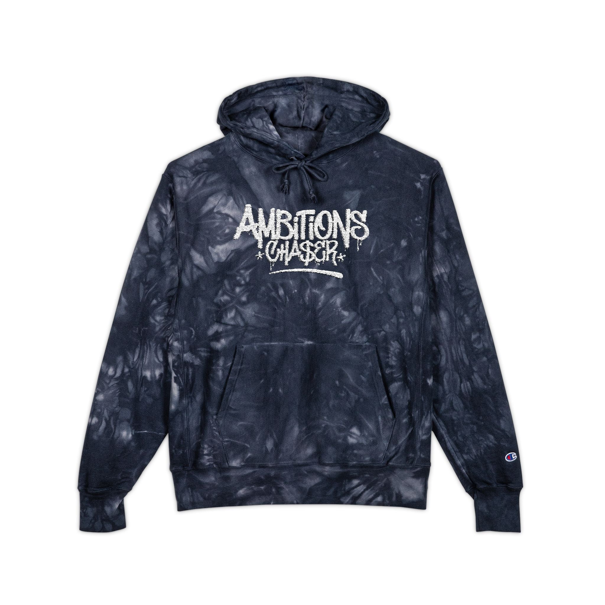 Champion Tie-Dye Hoodie (Embroidered Classic Logo)