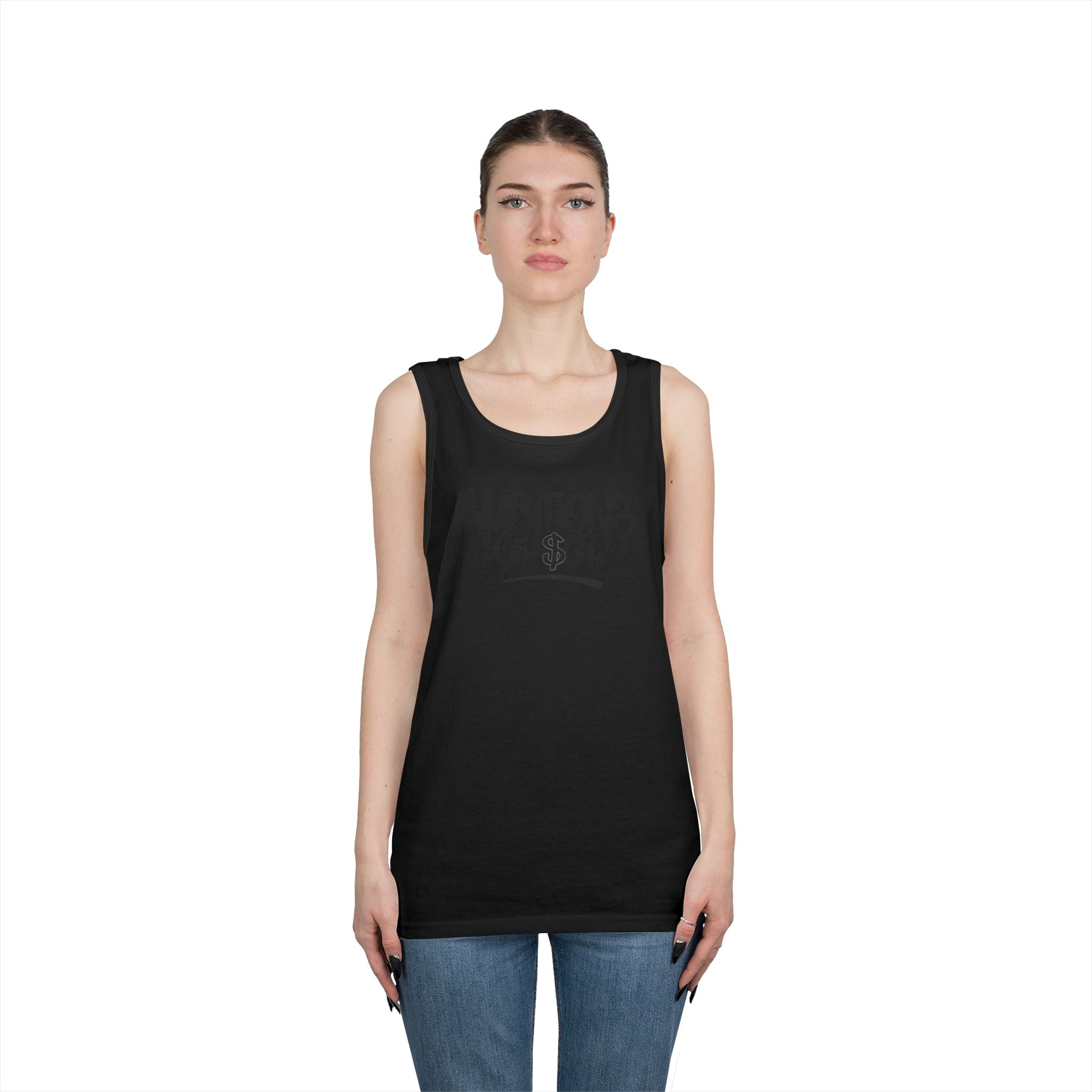 Ambitious Chaser Unisex Heavy Cotton Tank Top - Perfect for Summer, Gym Wear, Motivational Gift, Casual Wear, Celebrations