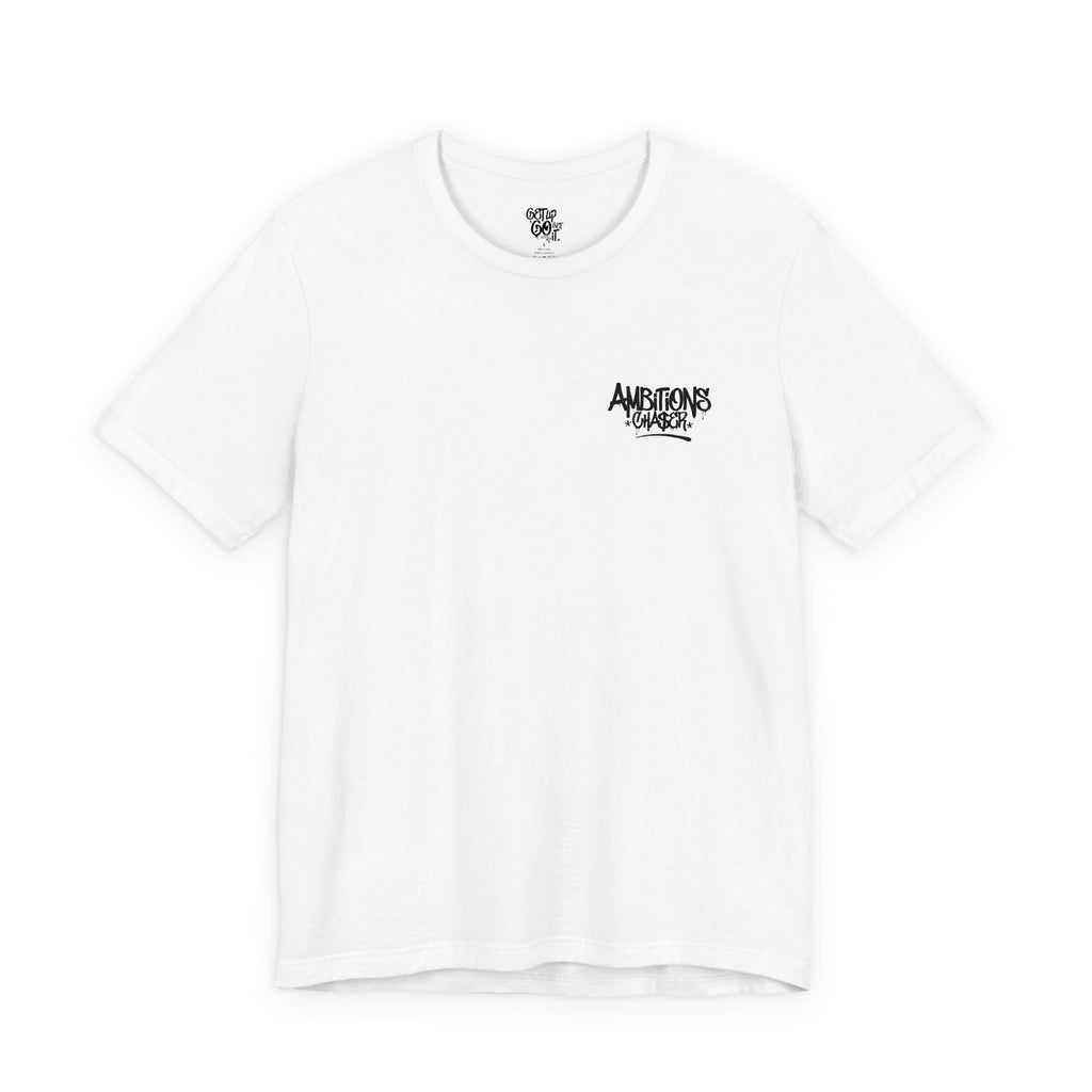 Embroidered Short Sleeve Tee - CHA$ER Logo - Get Up & Go Get It