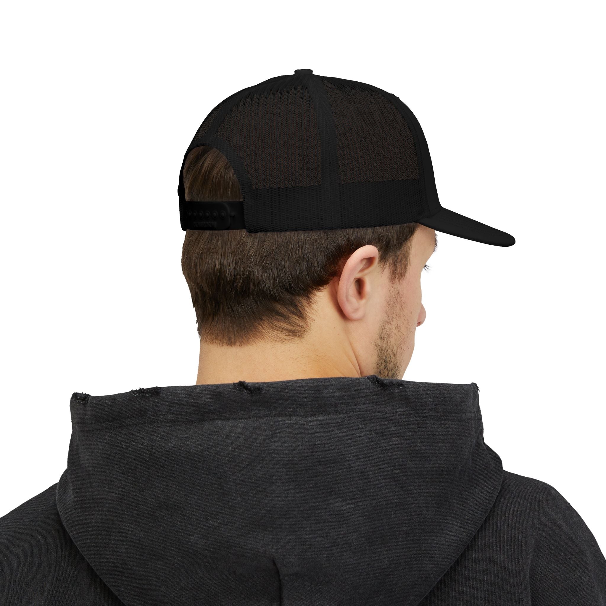 Embroidered Trucker Cap: Ambitions CHA$ER Design