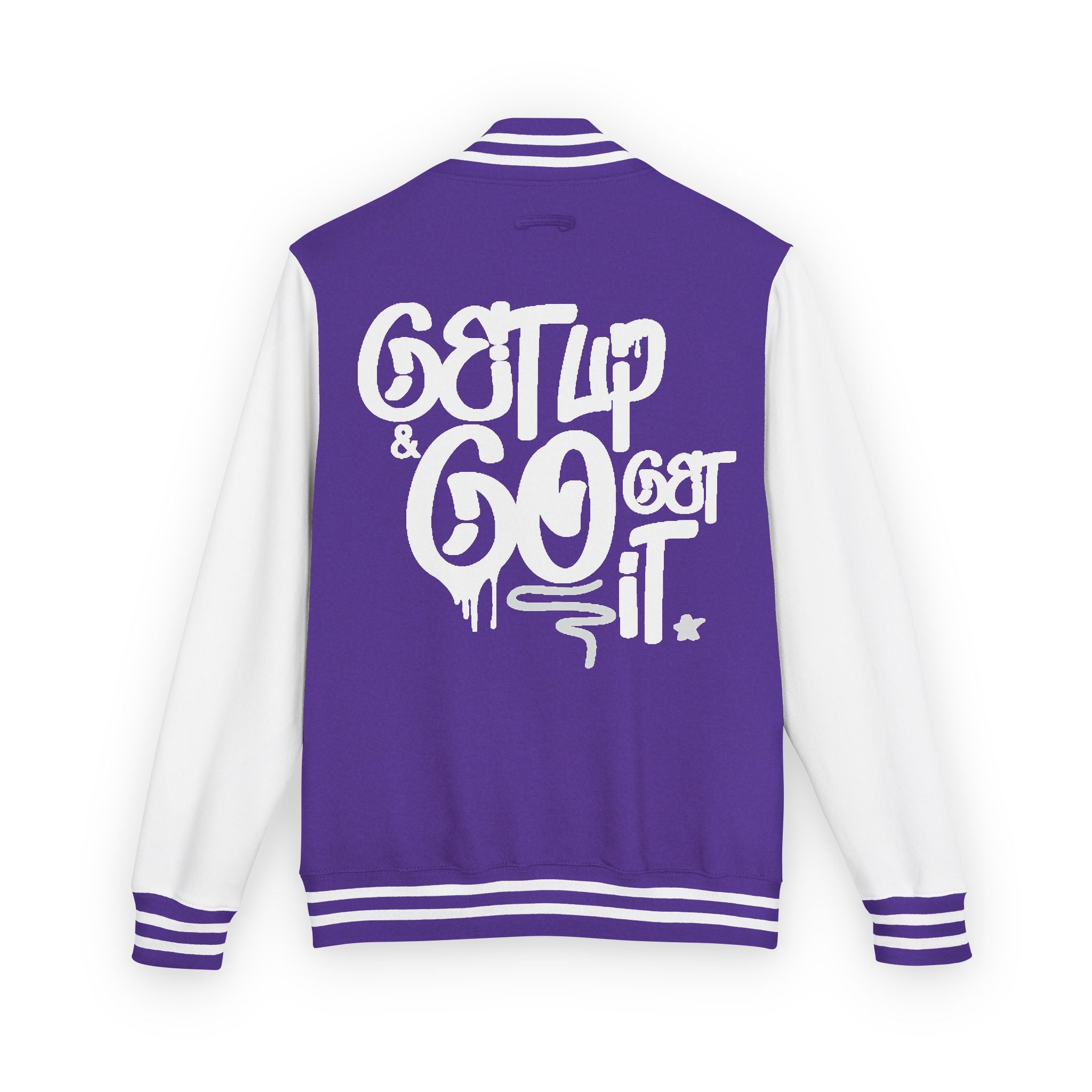 Varsity Jacket Letterman Jacket Ambitions CHA$ER Get Up & Go Get It Unisex Heavyweight