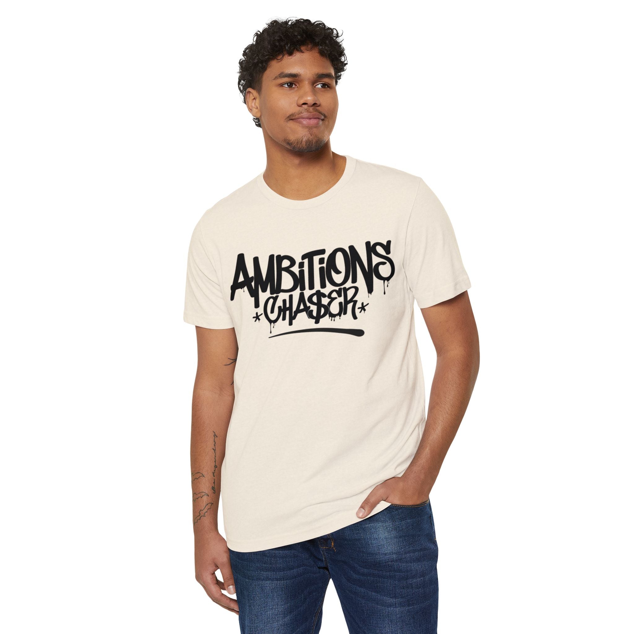 Recycled Organic T-Shirt Ambitions CHA$ER Eco-friendly