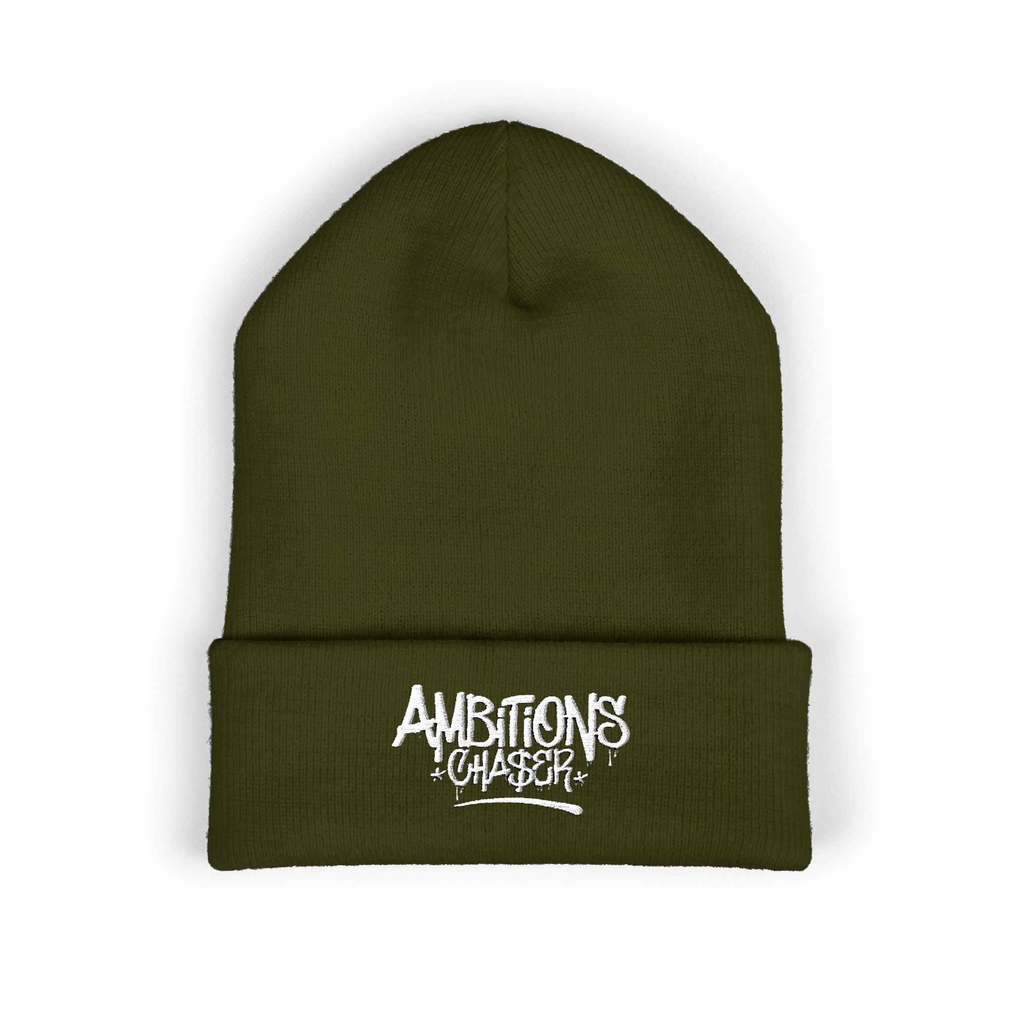 Embroidered Classic Beanie - Ambitions CHA$ER