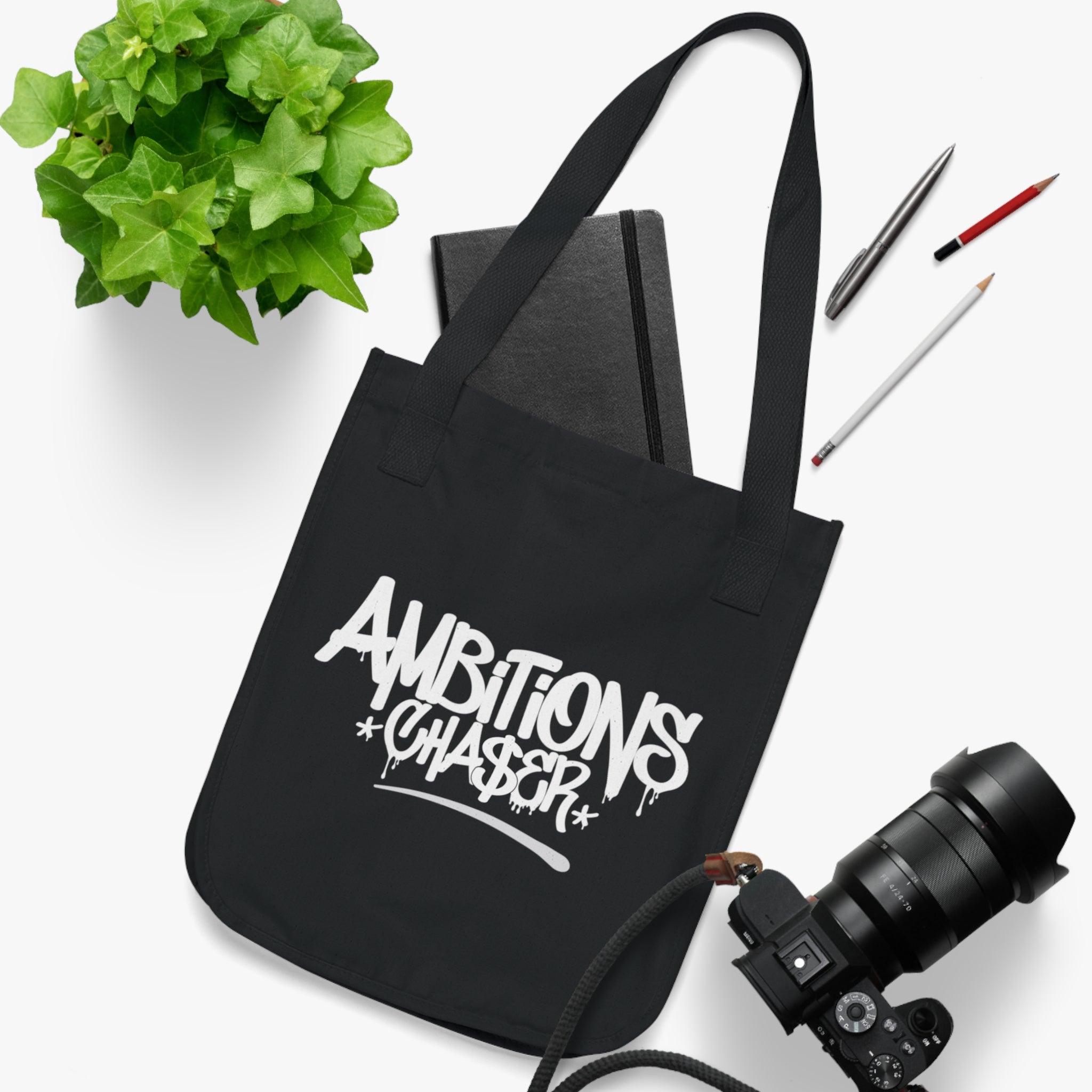 Canvas Tote Bag - Ambitions CHA$ER Save the Turtles Design