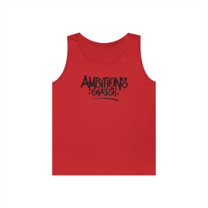 Ambitious Chaser Unisex Heavy Cotton Tank Top - Perfect for Summer, Gym Wear, Motivational Gift, Casual Wear, Celebrations