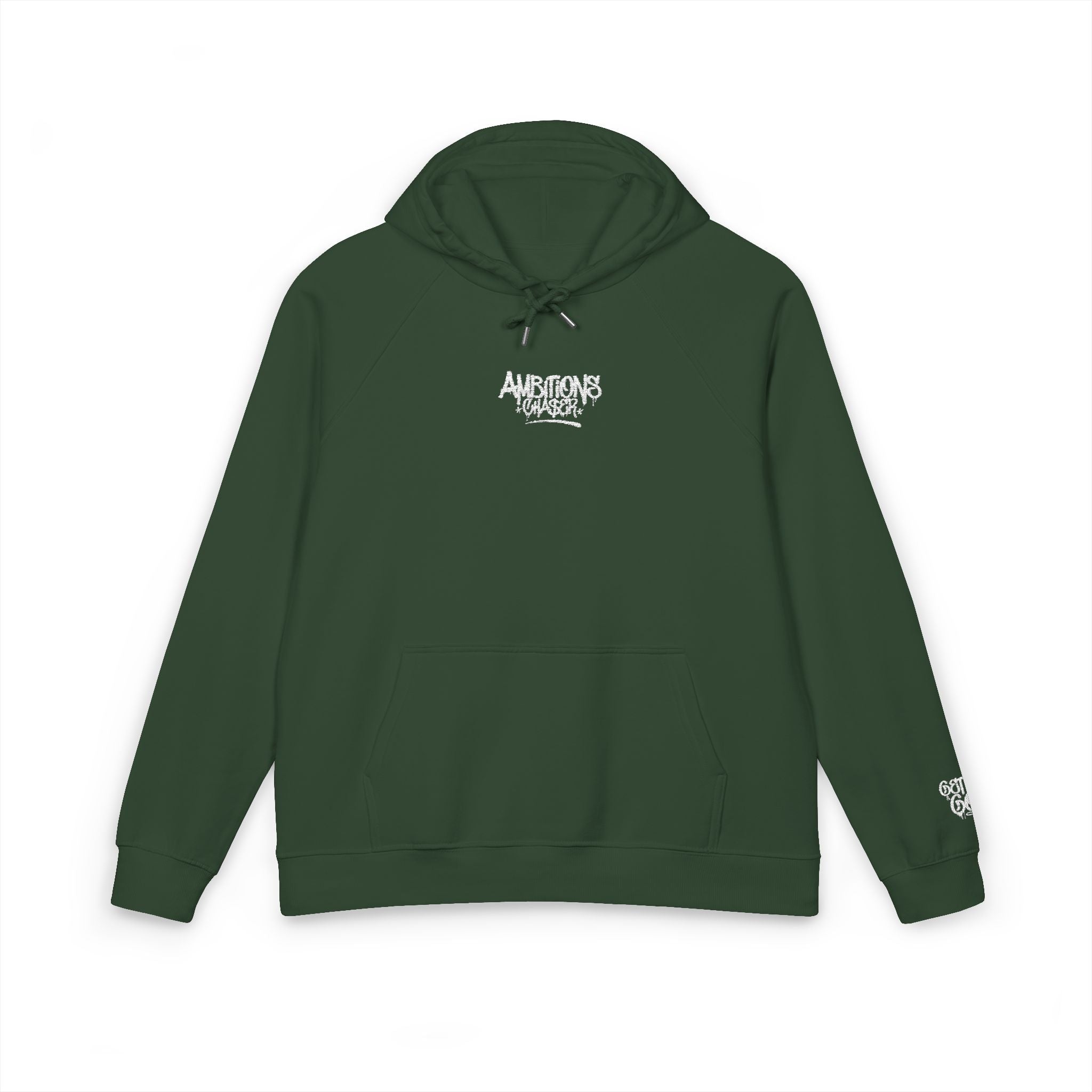 Embroidered Eco Hoodie - Ambitions CHA$ER: Get Up & Go Get It