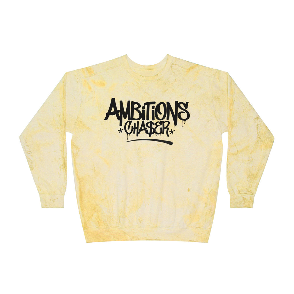 Tie-Dye Color Blast Crewneck Sweatshirt - Ambitions CHA$ER Design