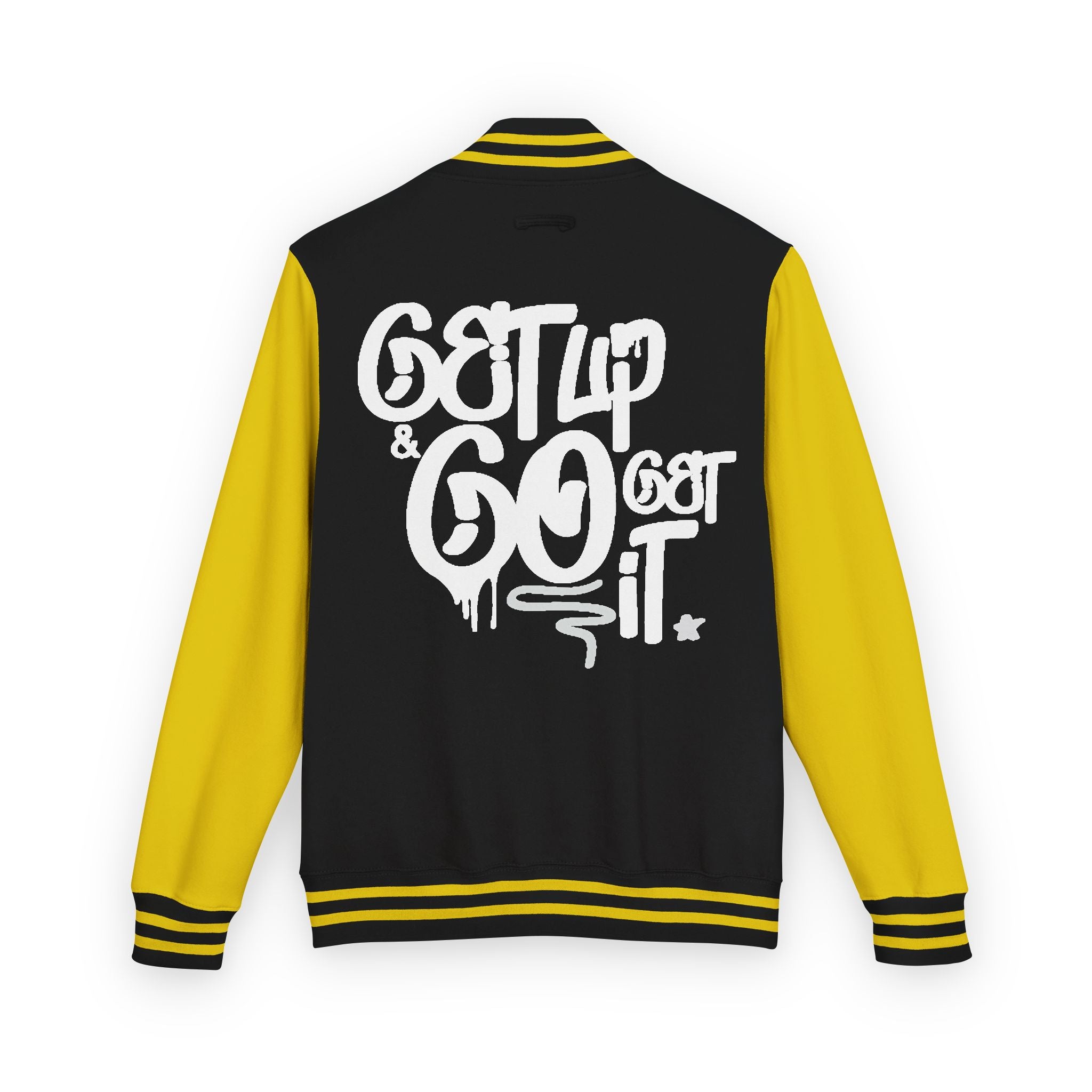 Varsity Jacket Letterman Jacket Ambitions CHA$ER Get Up & Go Get It Unisex Heavyweight