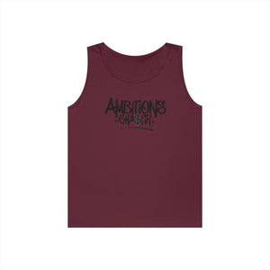 Ambitious Chaser Unisex Heavy Cotton Tank Top - Perfect for Summer, Gym Wear, Motivational Gift, Casual Wear, Celebrations