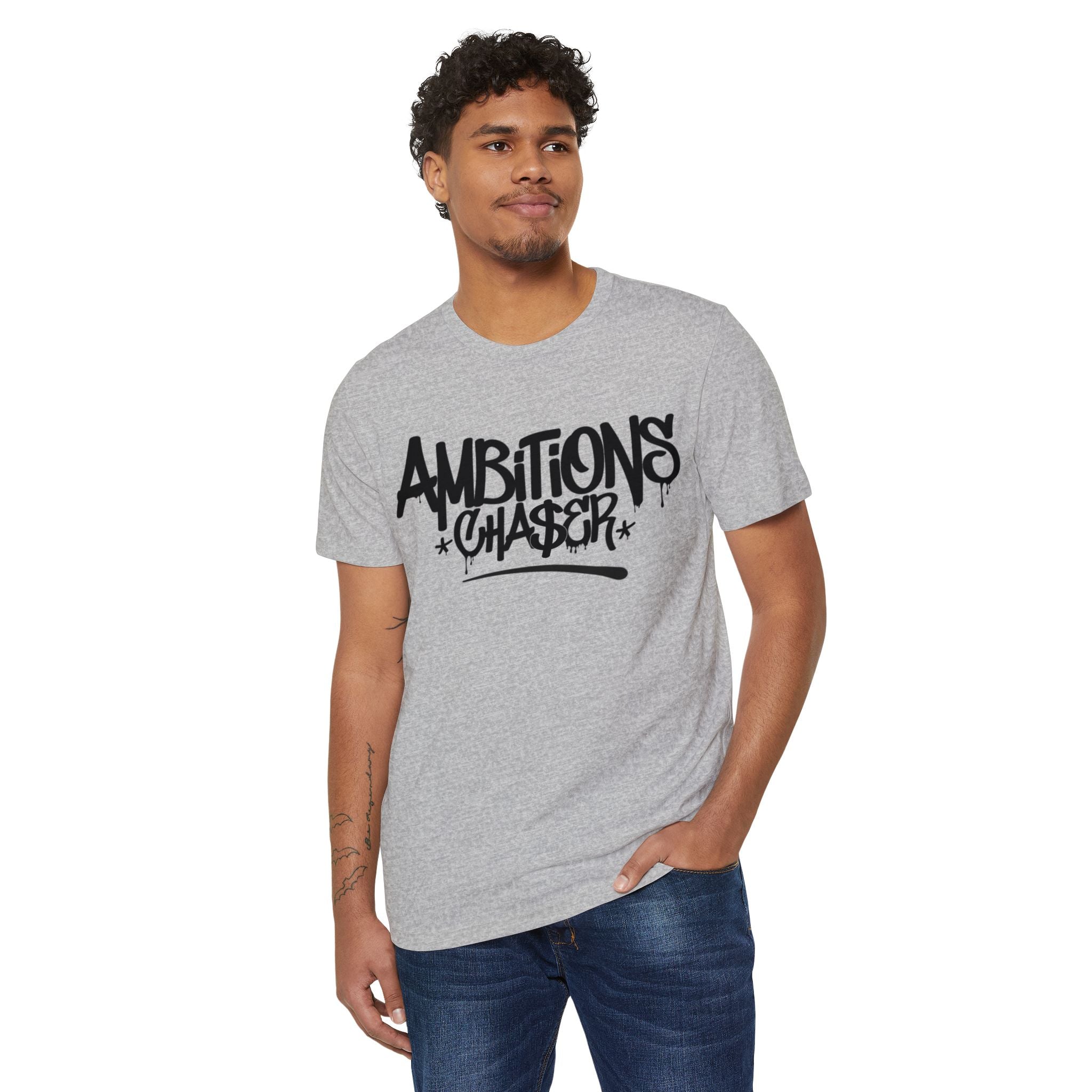 Recycled Organic T-Shirt Ambitions CHA$ER Eco-friendly