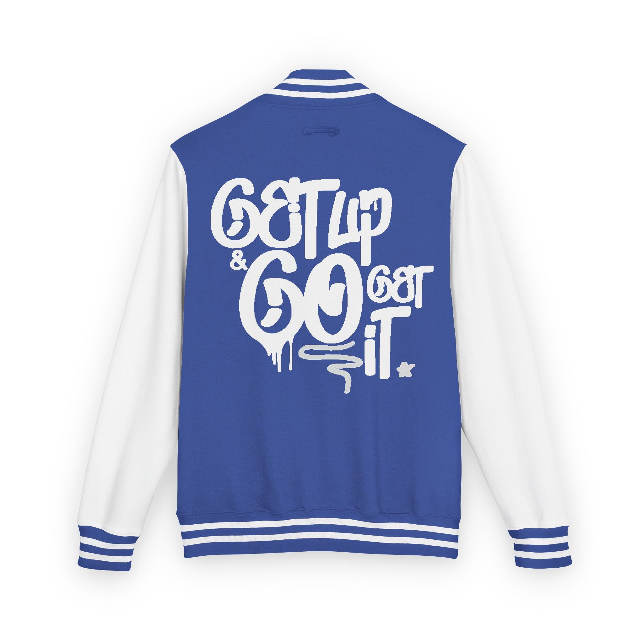Varsity Jacket Letterman Jacket Ambitions CHA$ER Get Up & Go Get It Unisex Heavyweight