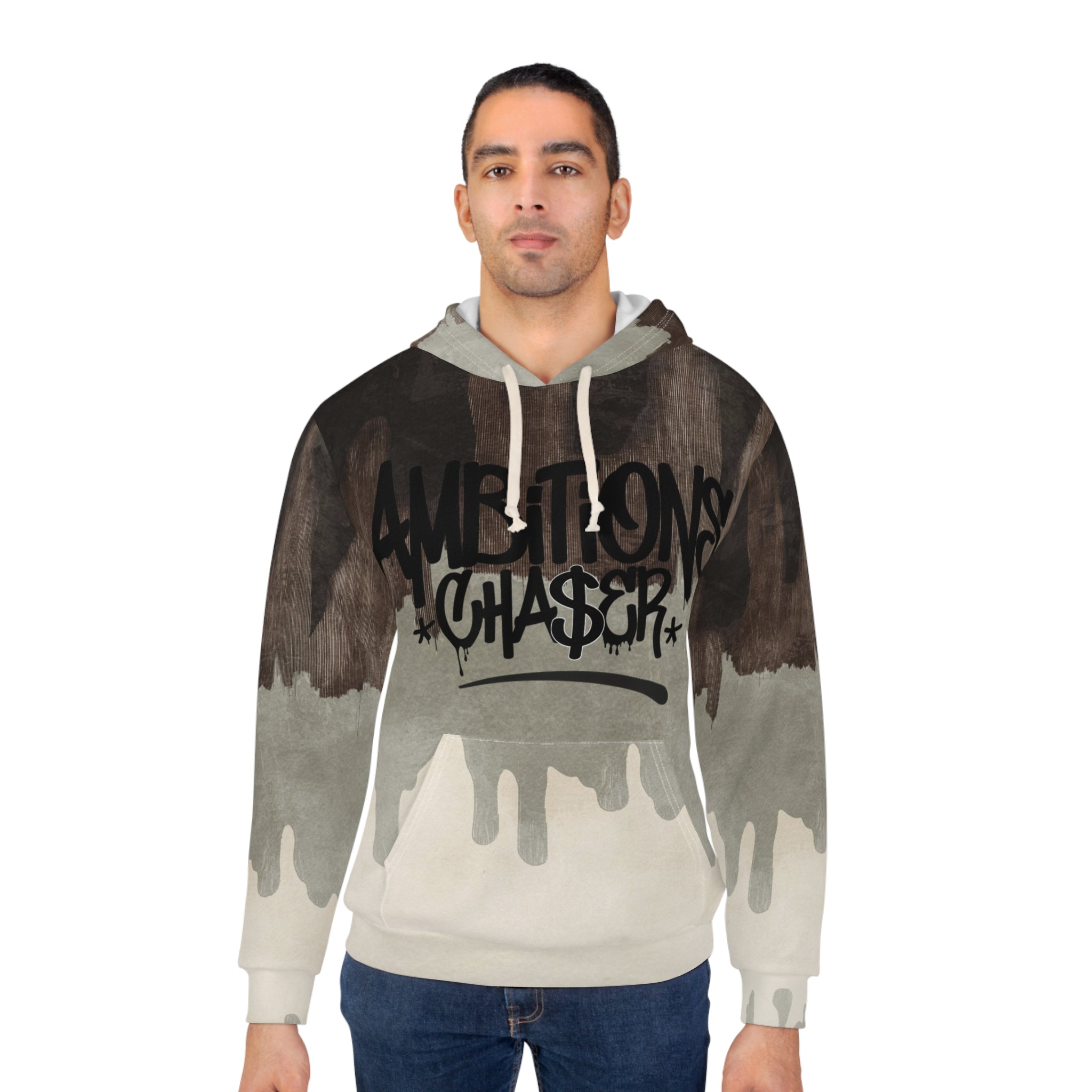 Abstract Ambitions Unisex Pullover Hoodie - AOP Cha$er Design