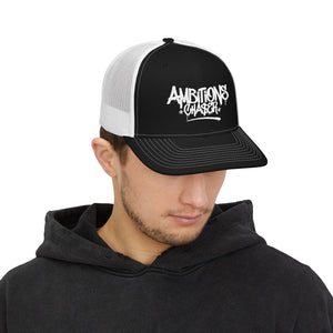 Embroidered Trucker Cap: Ambitions CHA$ER Design