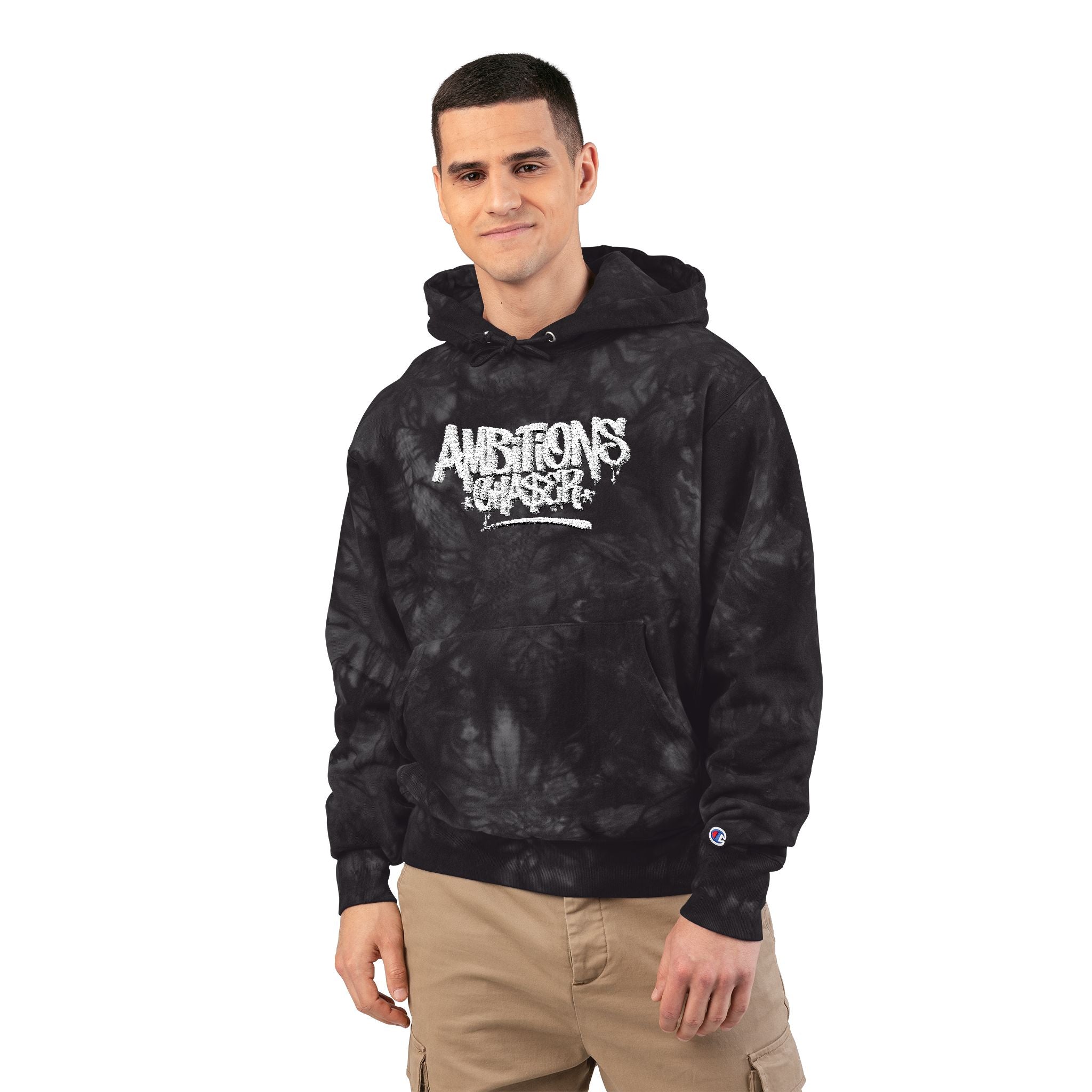 Champion Tie-Dye Hoodie (Embroidered Classic Logo)