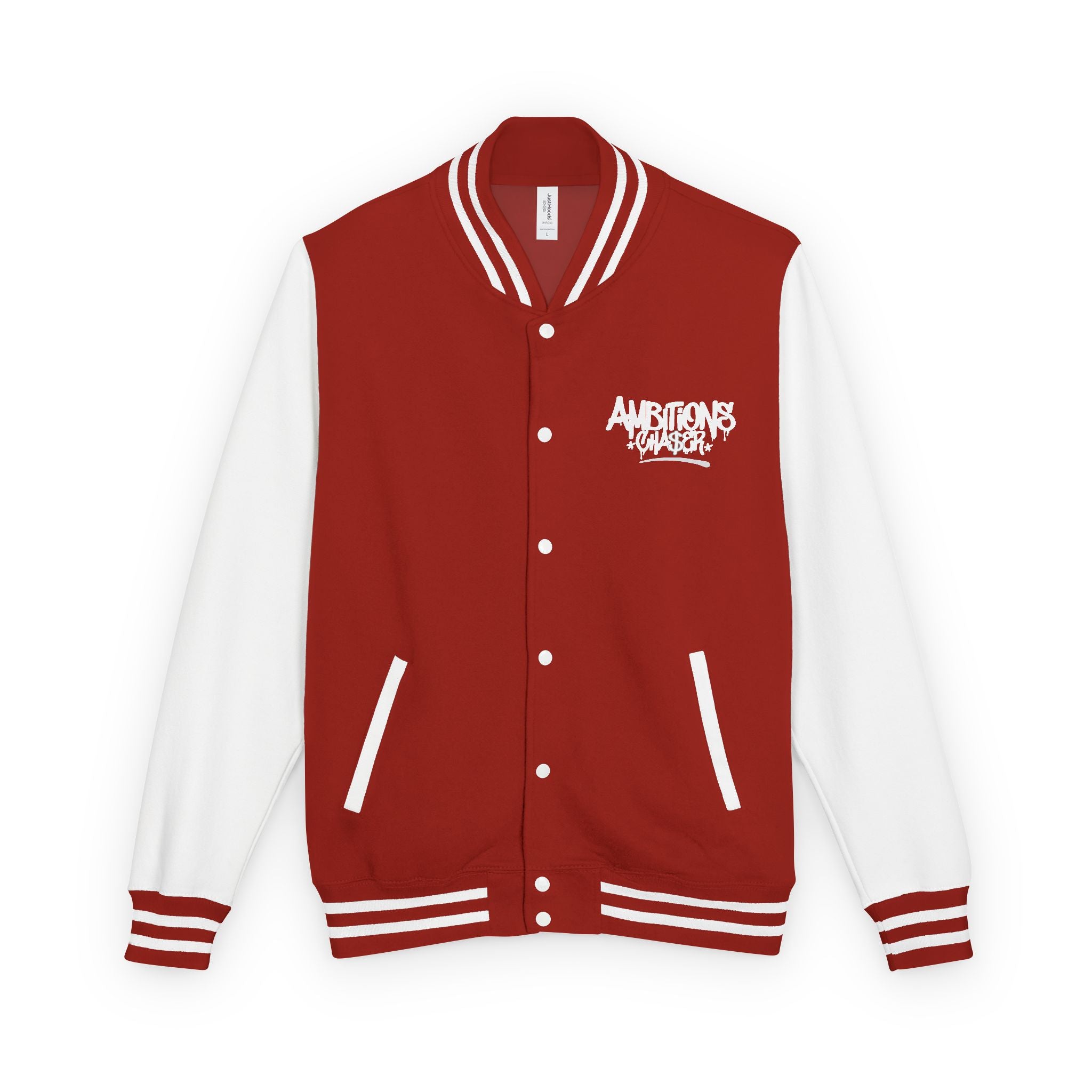 Varsity Jacket Letterman Jacket Ambitions CHA$ER Get Up & Go Get It Unisex Heavyweight