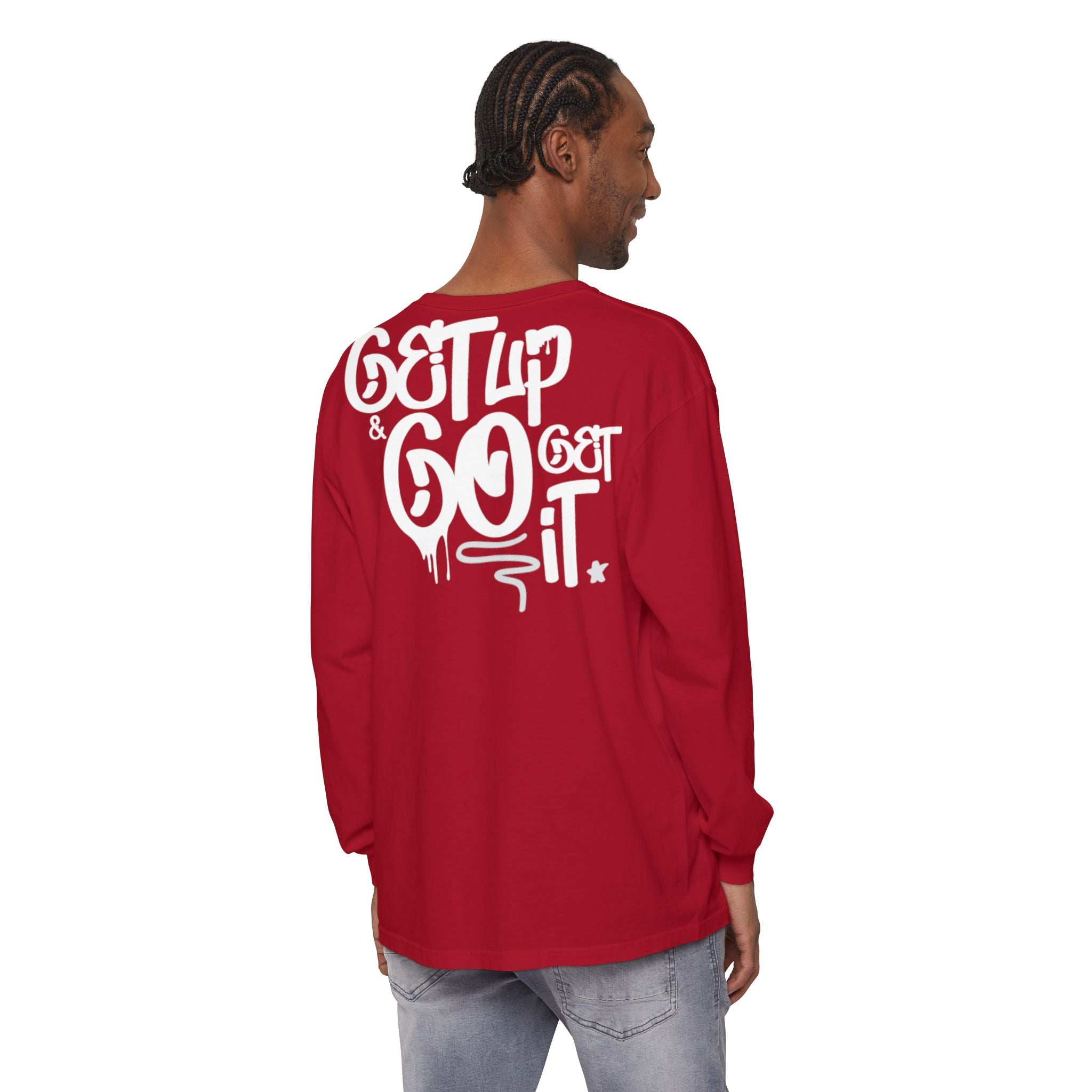 Long Sleeve T-Shirt Ambitions CHA$ER Get Up & Go Get It