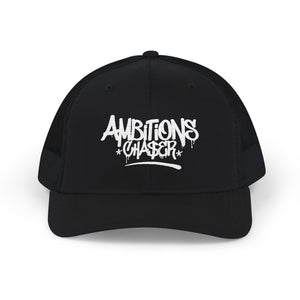 Embroidered Trucker Cap: Ambitions CHA$ER Design