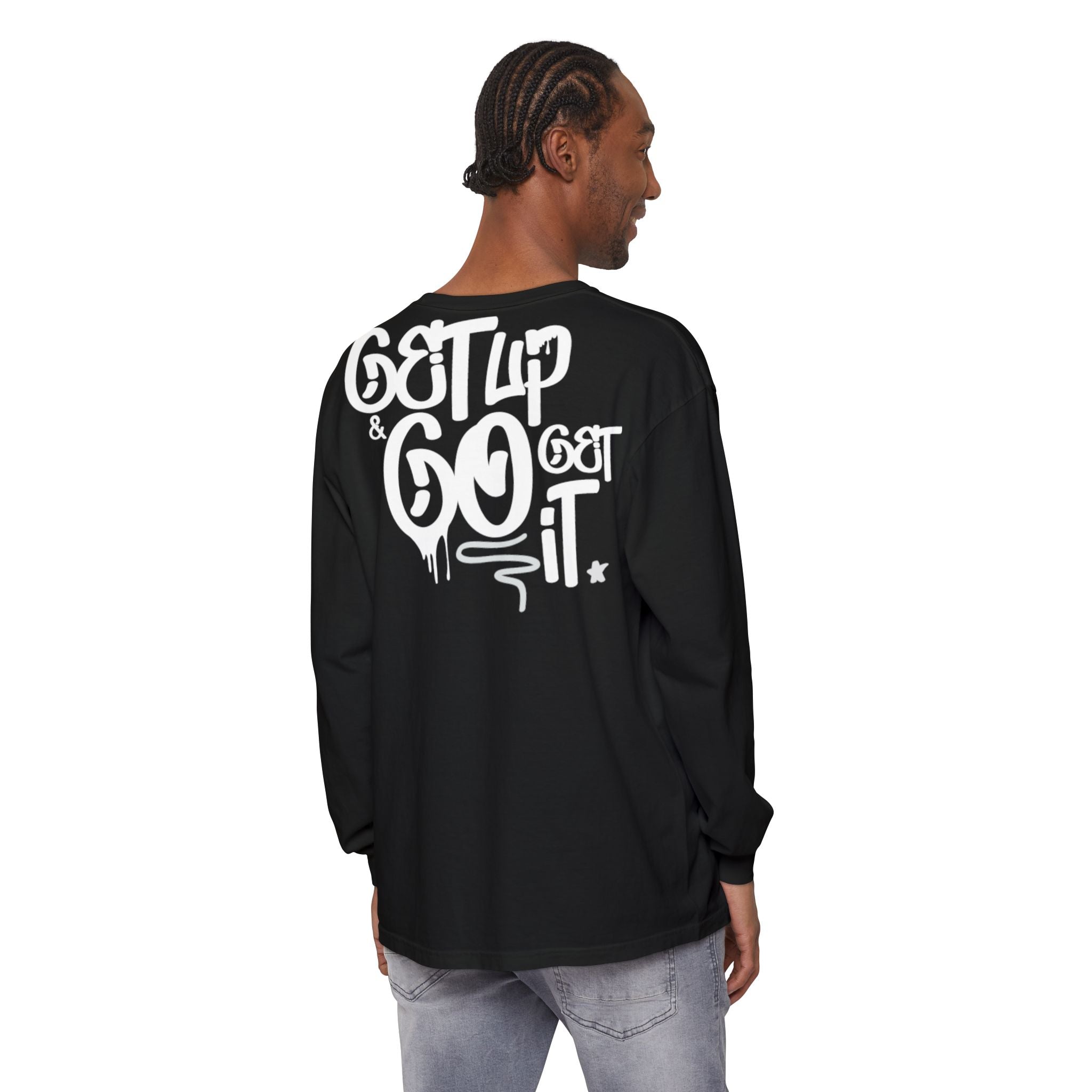 Long Sleeve T-Shirt Ambitions CHA$ER Get Up & Go Get It