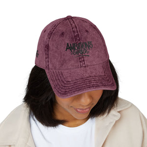 Embroidered Cap - Vintage Washed Ambitions CHA$ER Get Up & Go Get It