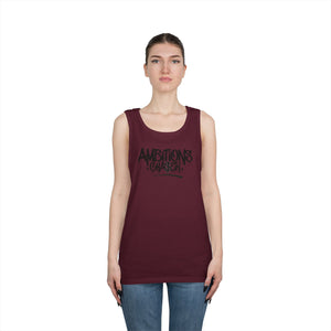 Ambitious Chaser Unisex Heavy Cotton Tank Top - Perfect for Summer, Gym Wear, Motivational Gift, Casual Wear, Celebrations