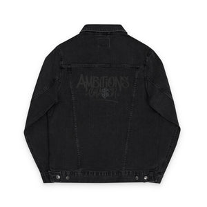 Denim Jacket (Embroidered Bold New Denim Ambitions CHA$ER Get Up & Go Get It)