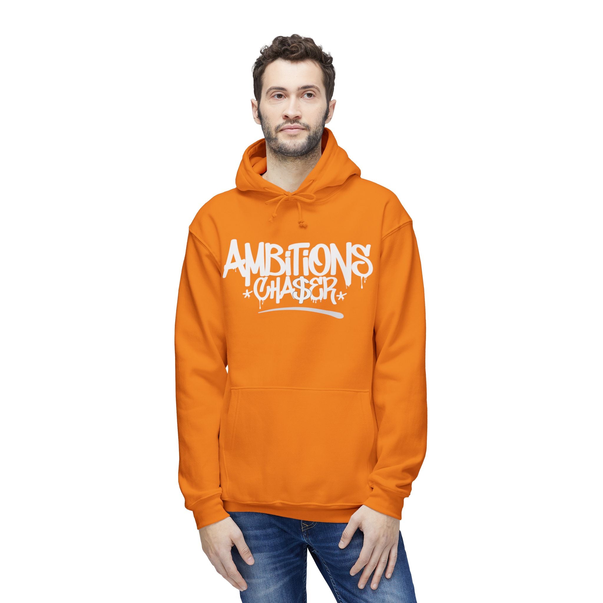 Unisex Hooded Sweatshirt - Ambitions CHA$ER Heavy Weight Premium Apparel - Made in USA