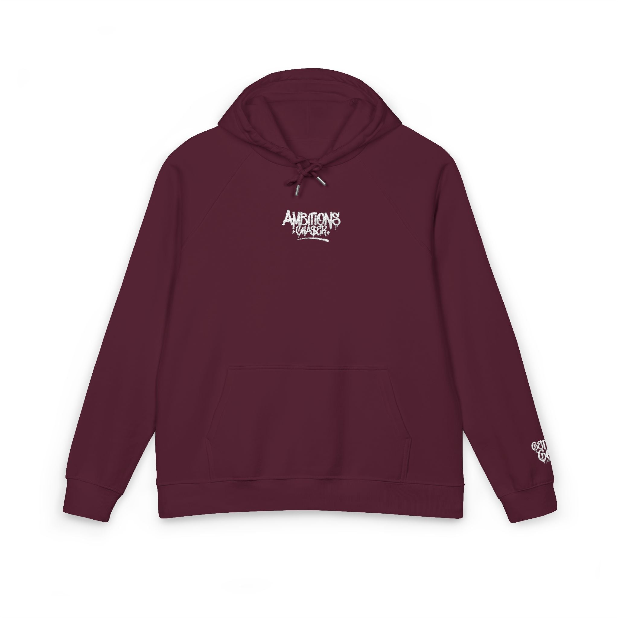 Embroidered Eco Hoodie - Ambitions CHA$ER: Get Up & Go Get It