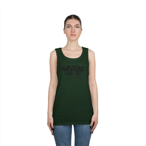 Ambitious Chaser Unisex Heavy Cotton Tank Top - Perfect for Summer, Gym Wear, Motivational Gift, Casual Wear, Celebrations