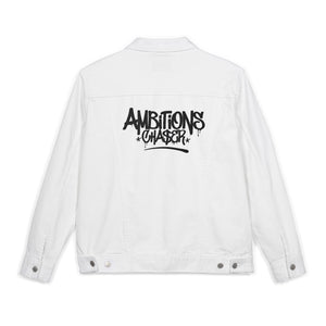 Denim Jacket (Embroidered Bold New Denim Ambitions CHA$ER Get Up & Go Get It)