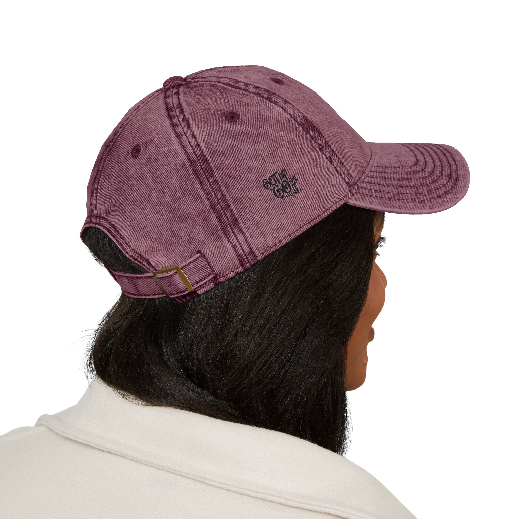 Embroidered Cap - Vintage Washed Ambitions CHA$ER Get Up & Go Get It
