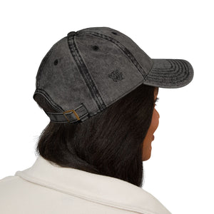 Embroidered Cap - Vintage Washed Ambitions CHA$ER Get Up & Go Get It