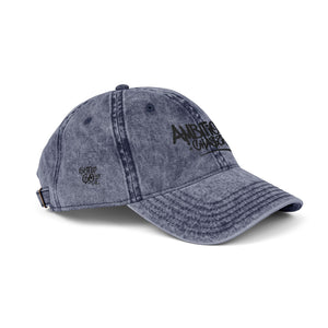 Embroidered Cap - Vintage Washed Ambitions CHA$ER Get Up & Go Get It