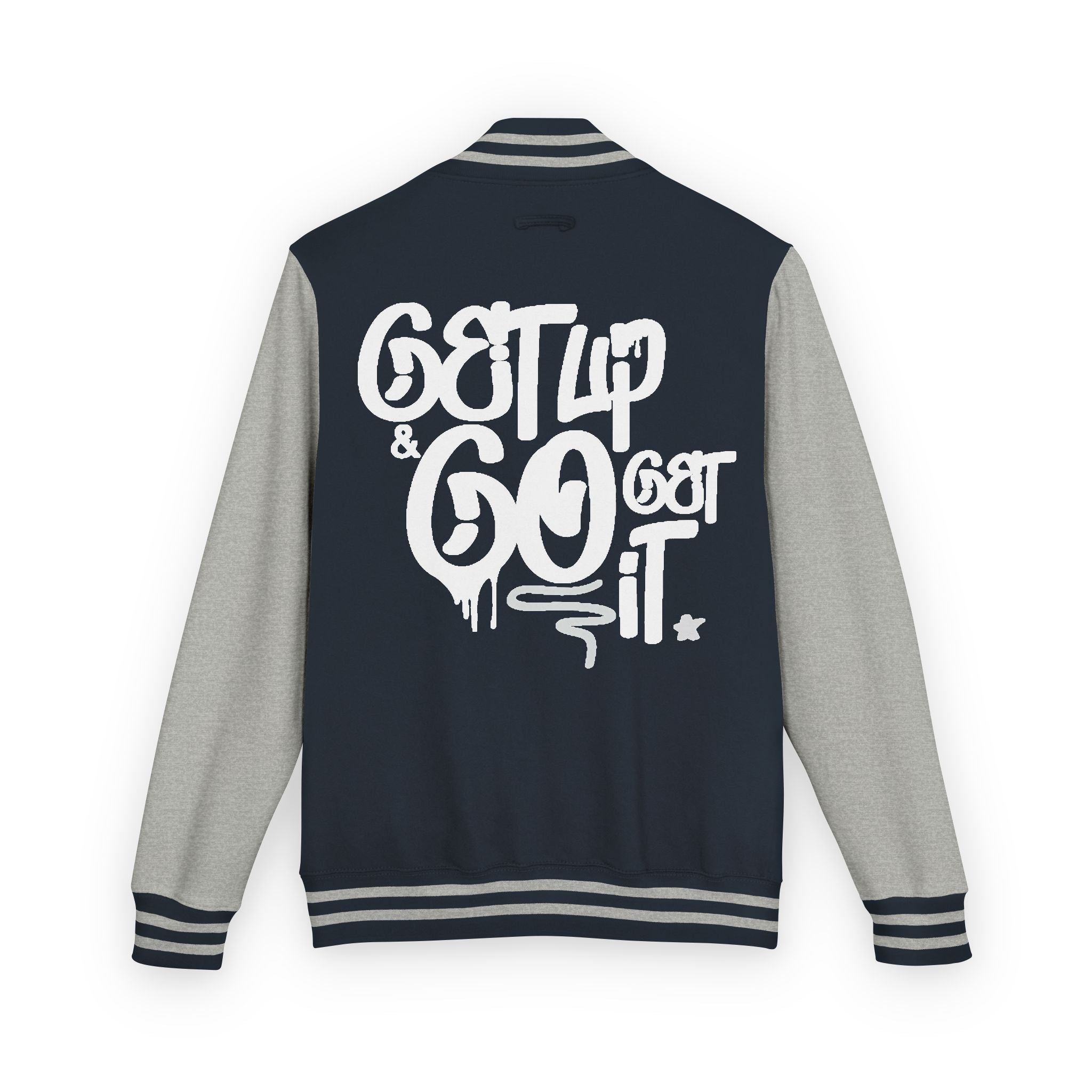 Varsity Jacket Letterman Jacket Ambitions CHA$ER Get Up & Go Get It Unisex Heavyweight