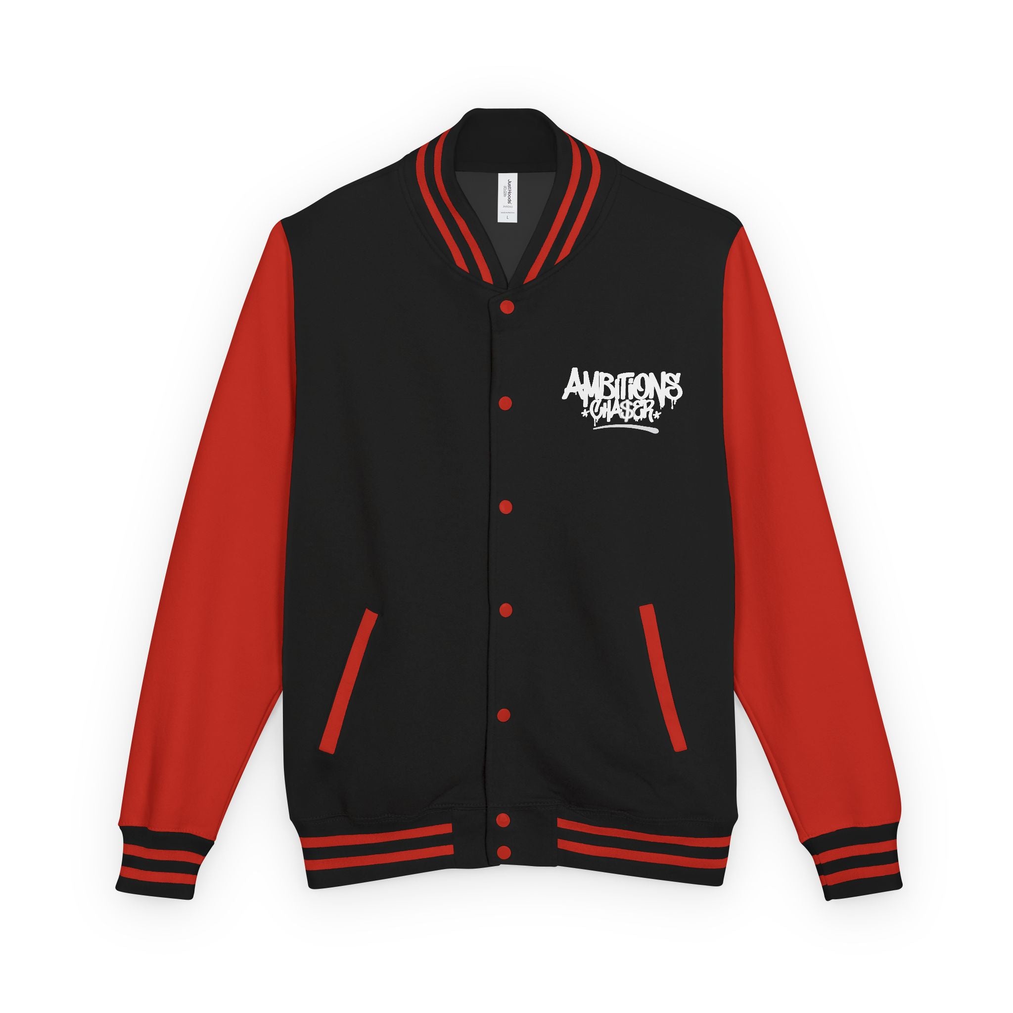 Varsity Jacket Letterman Jacket Ambitions CHA$ER Get Up & Go Get It Unisex Heavyweight