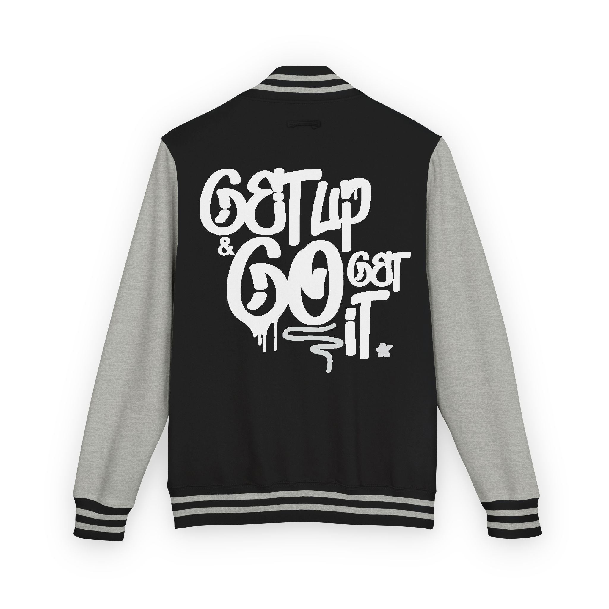Varsity Jacket Letterman Jacket Ambitions CHA$ER Get Up & Go Get It Unisex Heavyweight