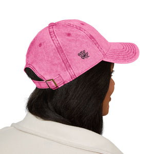 Embroidered Cap - Vintage Washed Ambitions CHA$ER Get Up & Go Get It